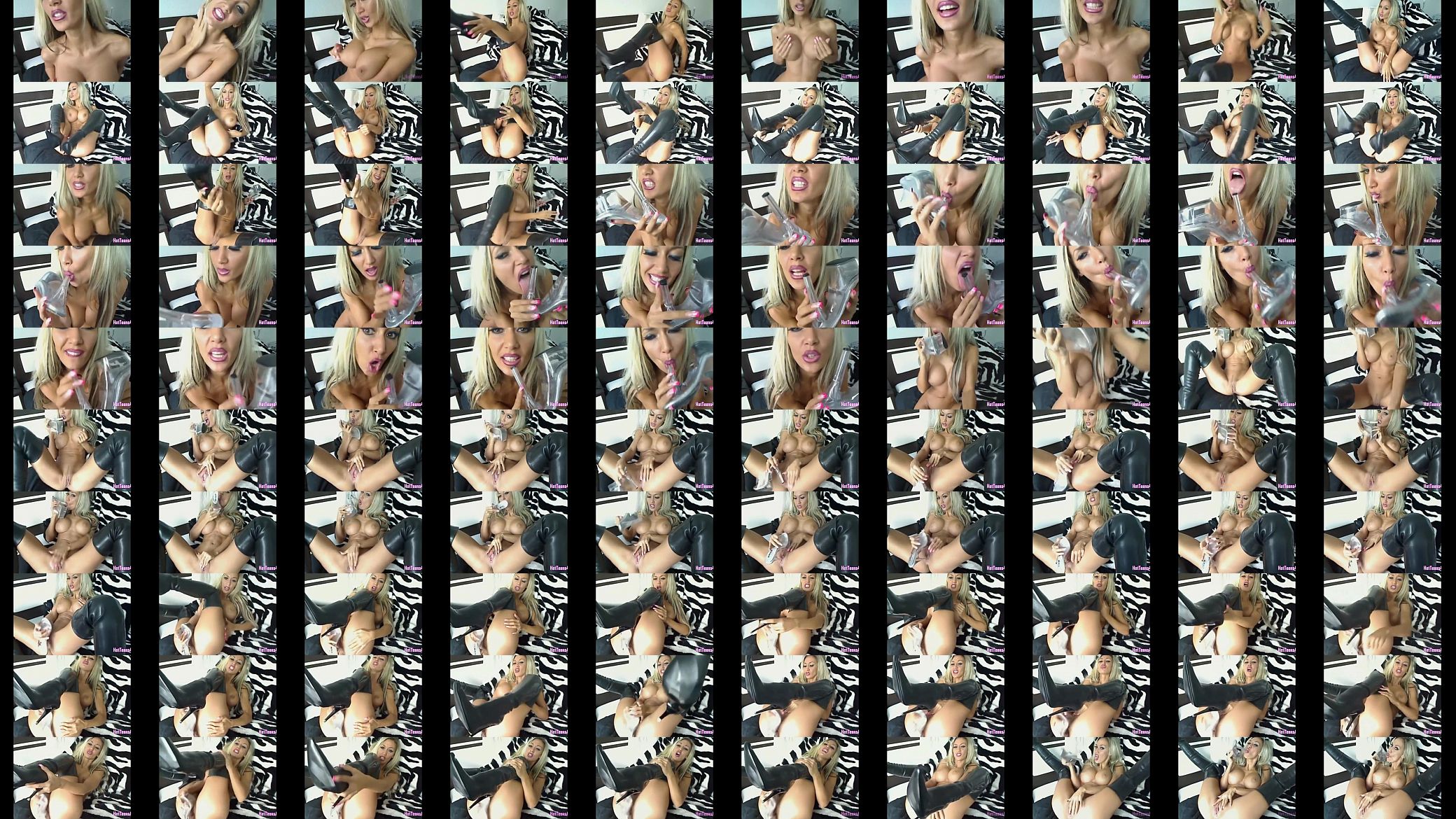 Hot Blonde Big Boobs Masterbating with her Shoes Webcamshow - HotTeens4u.com 预览图