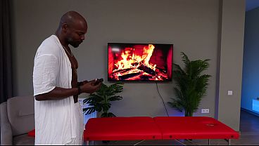 Hot Blonde Rides Her Master's Huge BBC Cock in a Hard Fuck on the Massage Table!