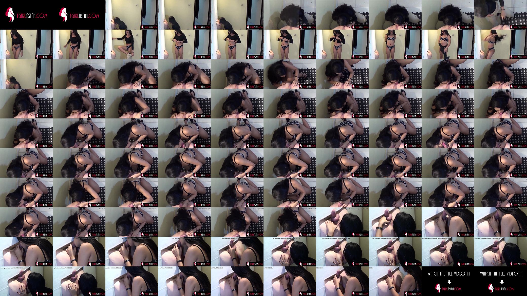 Thai Ladyboy Rough Fucks Guy Through Gloryhole - WwW.TgirlAsian.com 预览图
