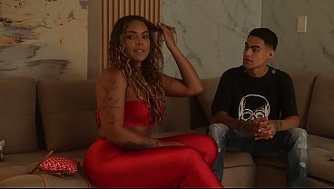 Horny Ebony MILF wildly fucks her nephew with a MONSTROUS cock after being stood up