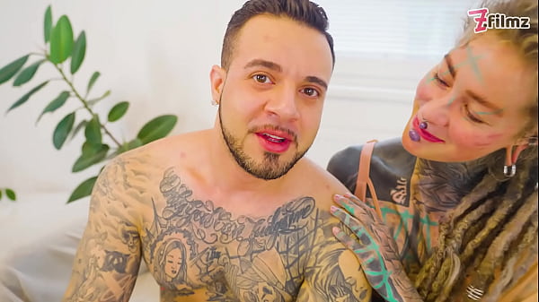 Tattooed & Stretched: Italian Cock Deepthroat, ATM & Gaping Finish
