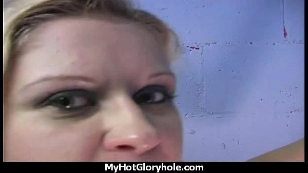 Ebony teen shows off her blowjob skills at gloryhole 4
