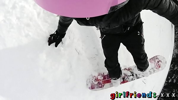 Girlfriends Snowboarding babes licking sucking and fingering tight pussies