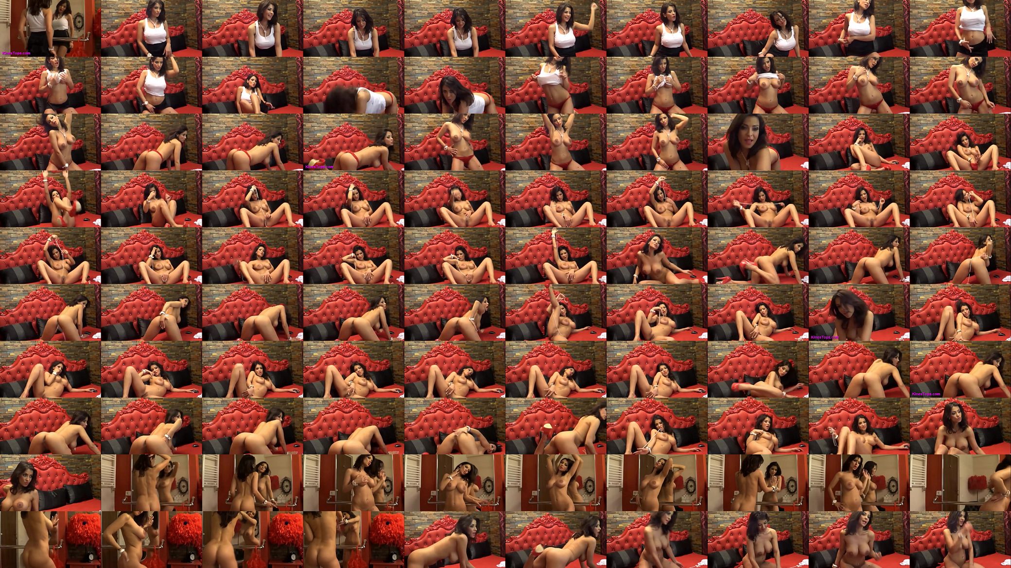 Tetona de grandes pezones hace striptease para su webcam 预览图