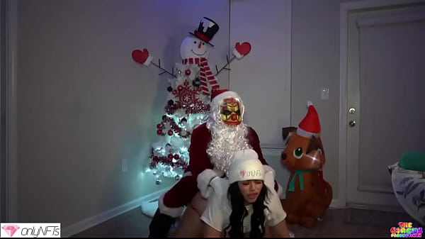 Santa slut  takes Christmas cock