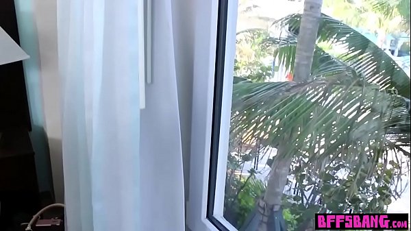 Beach biker teens invite a stranger for a foursome fuck