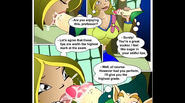 Layla find out how Flora gets her high exam marks (Winx Flash Comics)