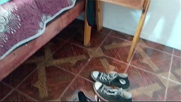 Taboo night with the stepson: clothes next to the bed, spoon sex, on all fours, missionary. and ends on her tits