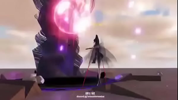 Bayonetta steps on dummy and fucks him up