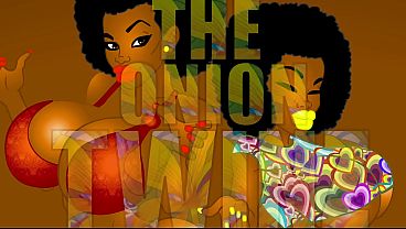 The Onion twinz two bubble-butt ebony goddesses shake their asses