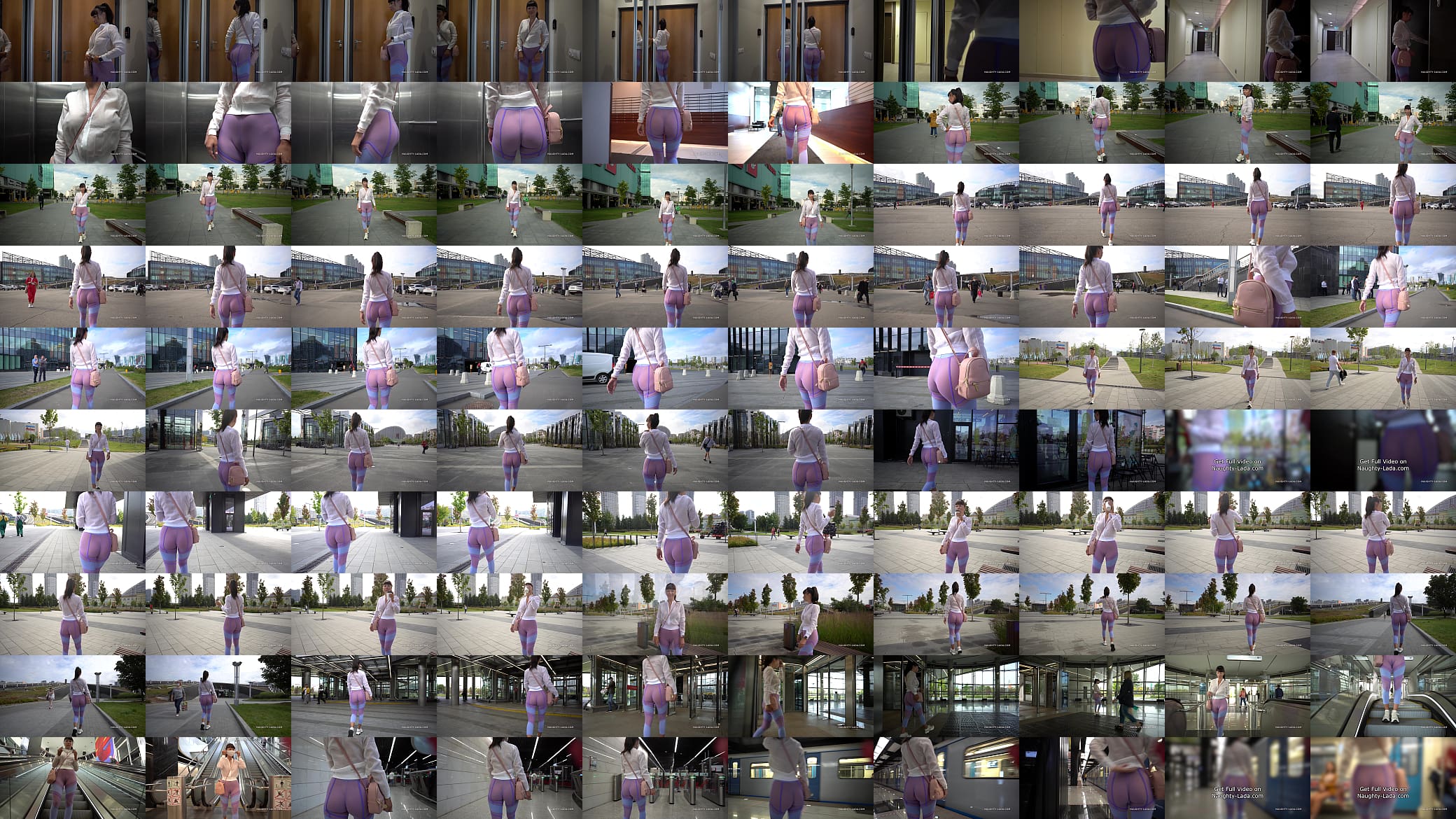 Transparent leggings and sheer shirt in public 预览图