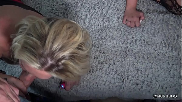 Download Video - Horny MILFs in sexy lingerie sharing a cock in threesome sex party