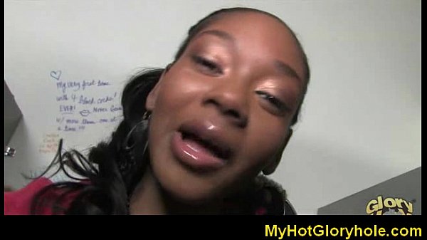 Gloryhole Porn - Beautiful girl sucking white cock 3
