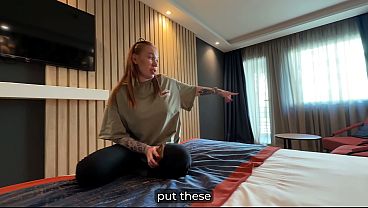 Step Mom Shocked When Step Son Cums on Her Face in Hotel Share Bed!