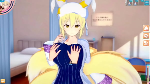 [Eroge Koikatsu! ] Touhou Yakumo Ai rolls up her boobs H! 3DCG Big Breasts Anime Video (Touhou Project) [Hentai Game Toho Ran Yakumo]
