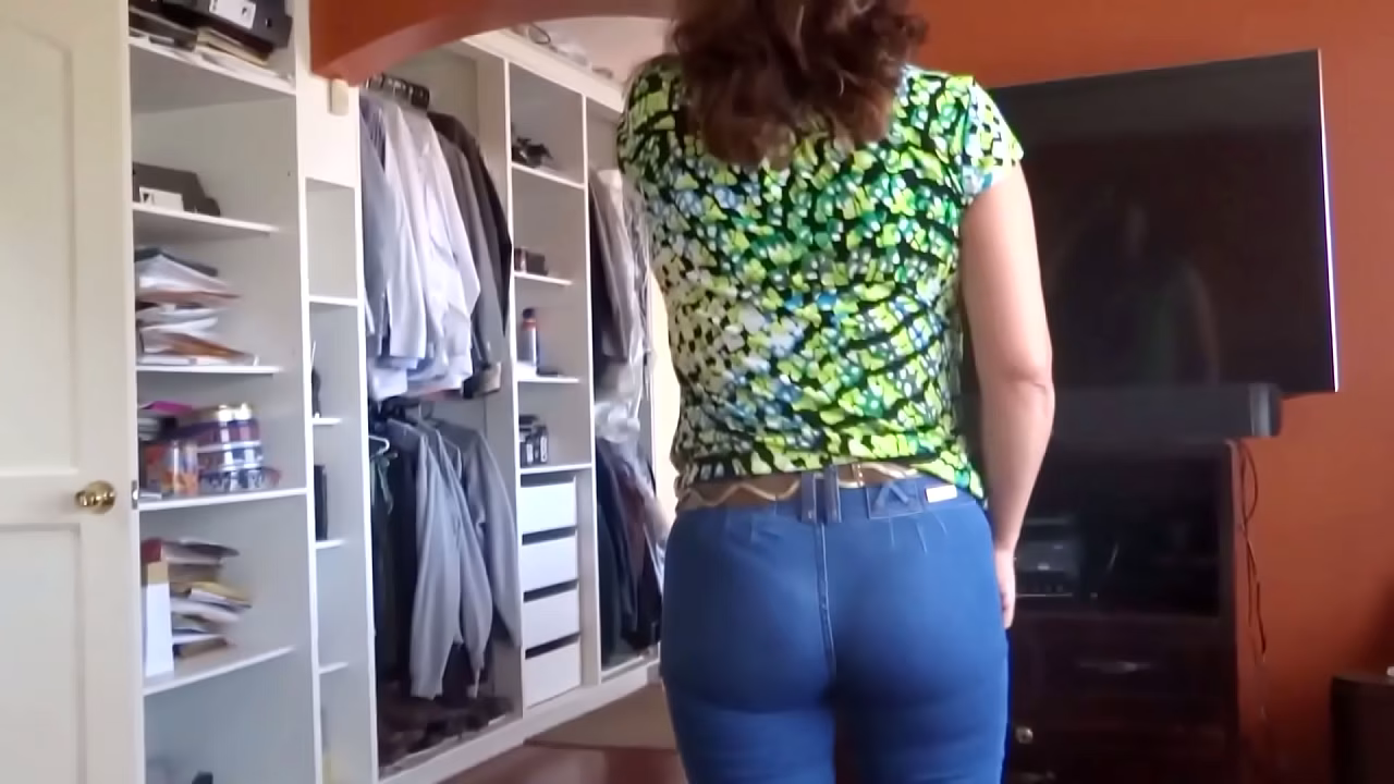 My stepson gets too excited while caressing my ass and cums in my pussy.