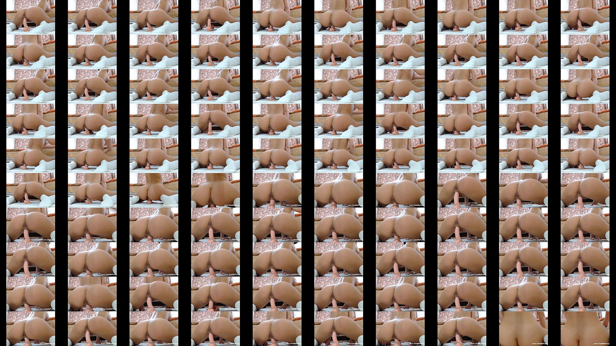 Girl Riding Dildo Moving Her Ass Sexually On Livecam 预览图