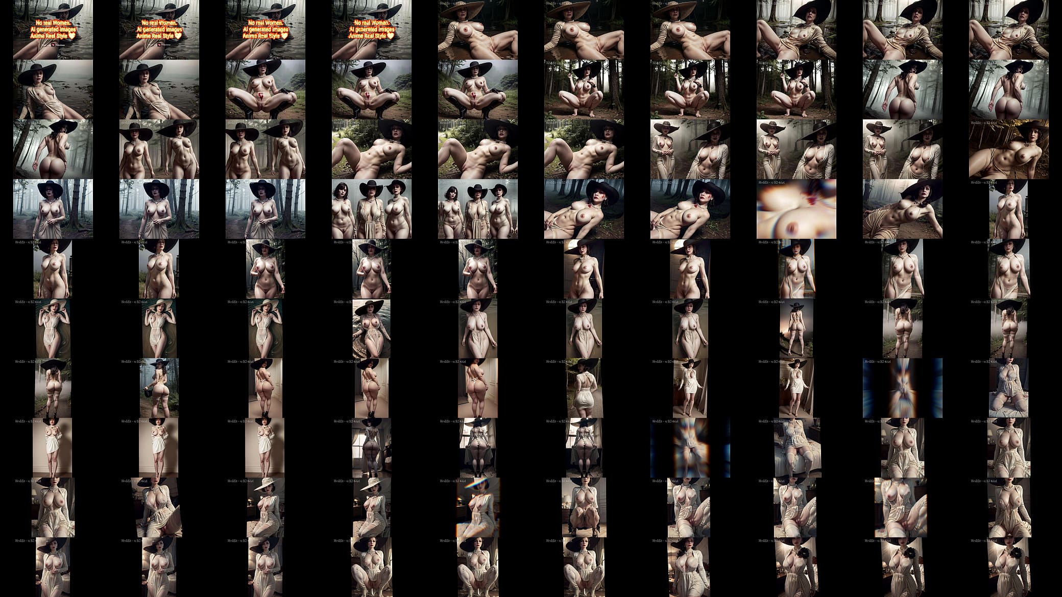Resident Evil Lady Dimitrescu AI Art Complication 预览图