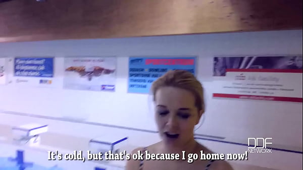 Natural Tit Blonde Delivers Debut POV Blowjob