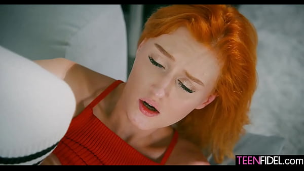Hot Ukrainian redhead Lola Red knows her socks drive Charlie mad with lust
