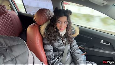My Ex Girl Asks to Fuck For the Last Time Before Parting - Sex in a Car in Public