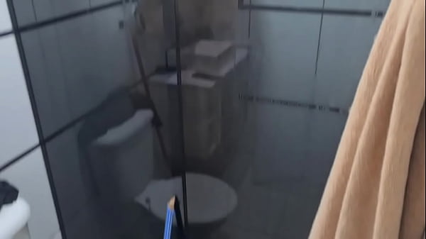 My stepmom caught me spying on her in the shower