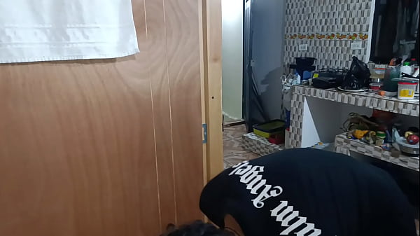 .My stepmother comes home from the gym and I couldn't resist looking at her big ass so I ended up fucking her and filling her with cum.