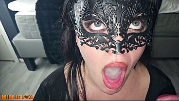 Milliefox - Amadora MILF engole 3 enormes ejaculações de esperma. Ejaculações monstruosas naturais - Millie Fox