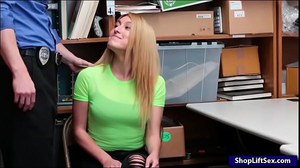 Small tits blond thief Alexa Raye fucked