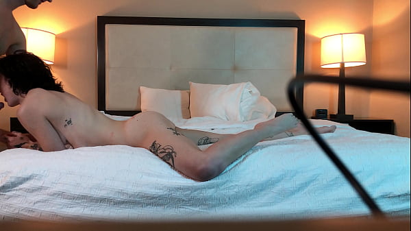 Hot Tatted Petite Beauty Sucks Huge Dick