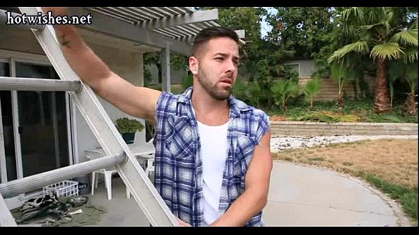 Two gays builders having anal sex at the work