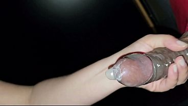 GLORY HOLE - MY LOVE FUCKS ME WHILE I SUCK A STRANGER'S DELICIOUS COCK IN THE BOOTH UNTIL I GET A CUM ON MY BACK