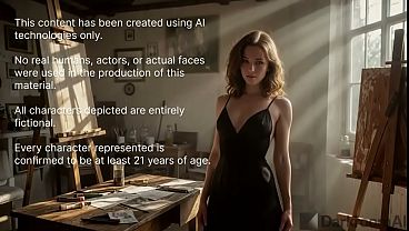 I fucked my friend's girlfriend with the big ass in her art studio while he went to get us some coffee[AI]