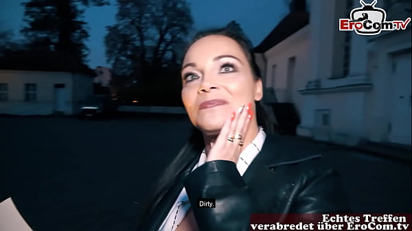 German big tit milf picked up at real fuck date casting