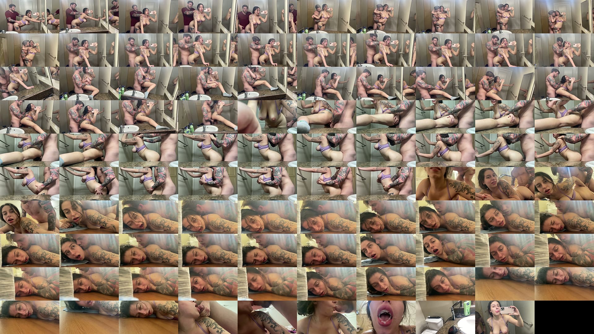 Amateur Bathroom Hookup - Horny Whore Gets Pussy Pounded &amp; Mouthful of Cum - Chloe Kreams, Steve Rickz 预览图