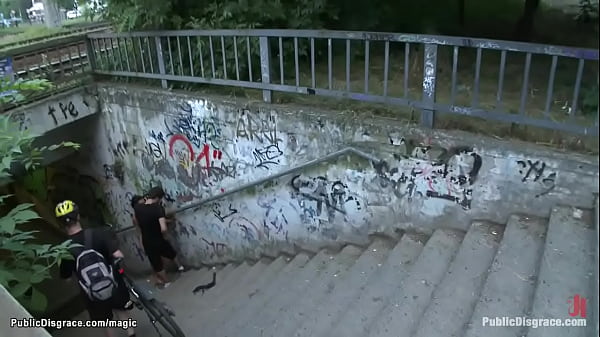Hot ass European slut public fucked