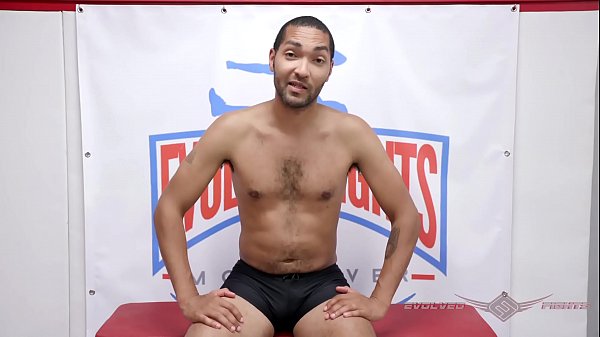 Busty Bella Rossi interracial mixed nude wrestling fight