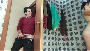 My stepsis in the shower want sex with me in the bathroom