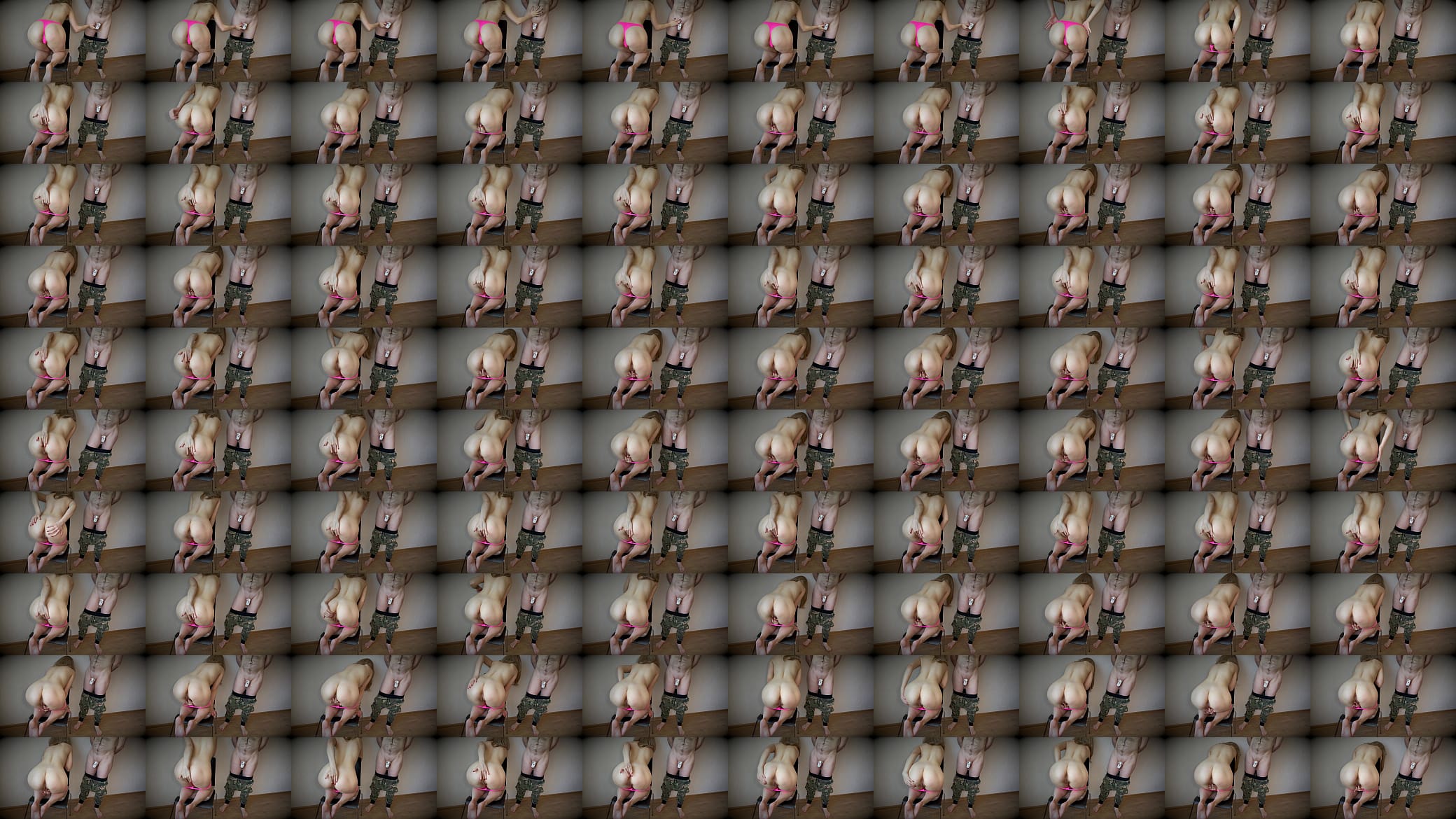 Caged cuckold in a cage and made a video for her lover with masturbation 预览图