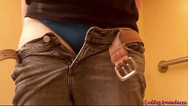 Sexy Goddess Peeing & Showing Off in Public Toilets