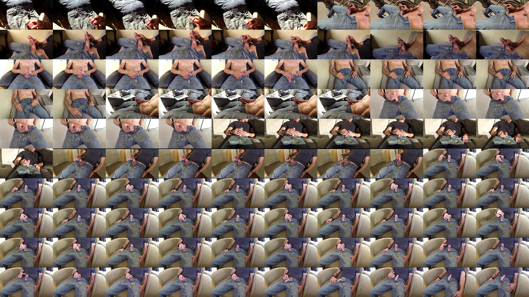 Jeans cumshot compilation Part 2: Caked in cum 预览图