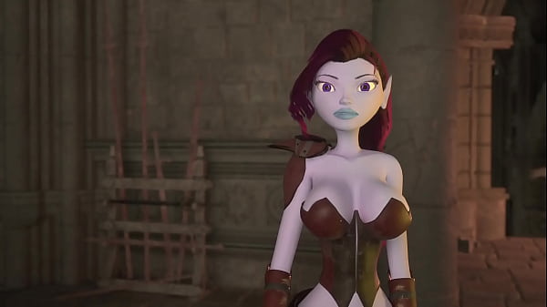 3DGSPOT - Busty Elf Dominates A Man In A Fight And Is Rewarded By His Cock! 3D ANIMATION!