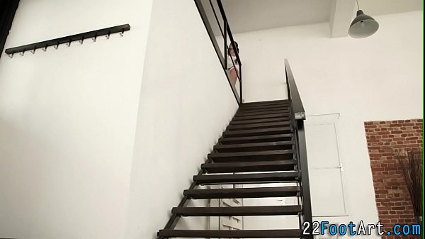 Feet fetish babe tugs cum