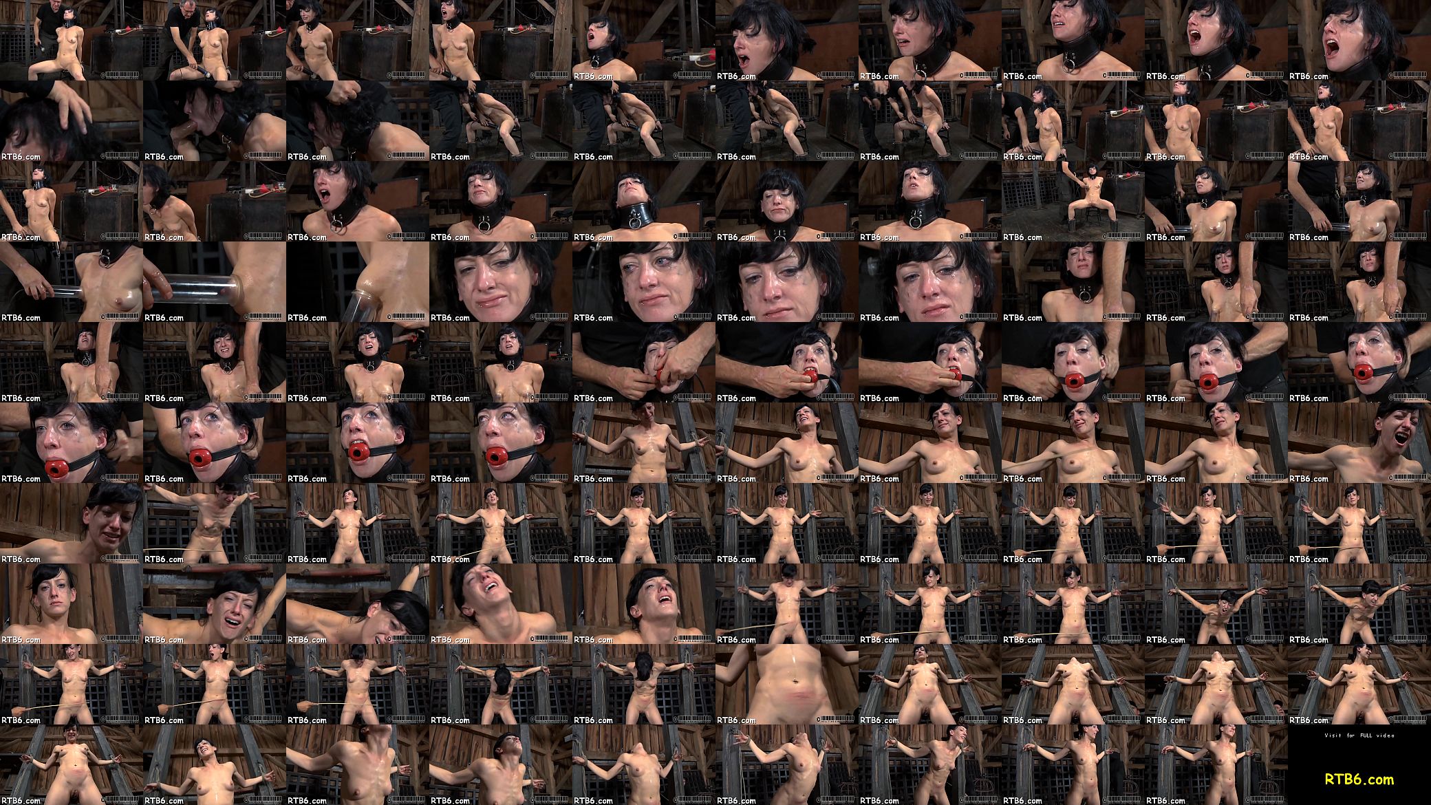 Caged gal removes her gorgeous clothings in captivity 预览图