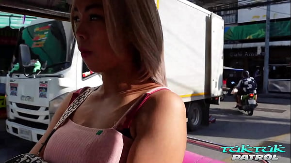 TukTukPatrol Gorgeous Thai Blonde Tries Fucking Huge White Dick