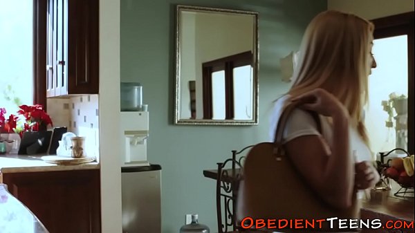 Teen gets dominas strapon