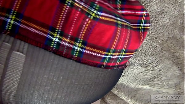 Fucked amateur SUBMISSIVE WEARING in skirt and tights- XSanyAny