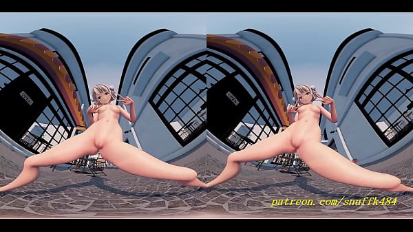 VR180 mmd Uimama Nude dance 3d hololive