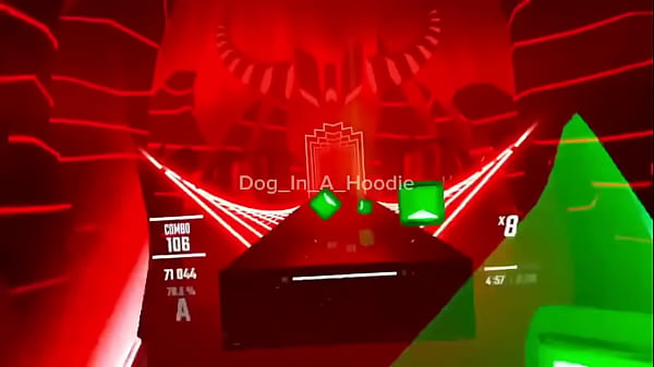 Playing beat saber