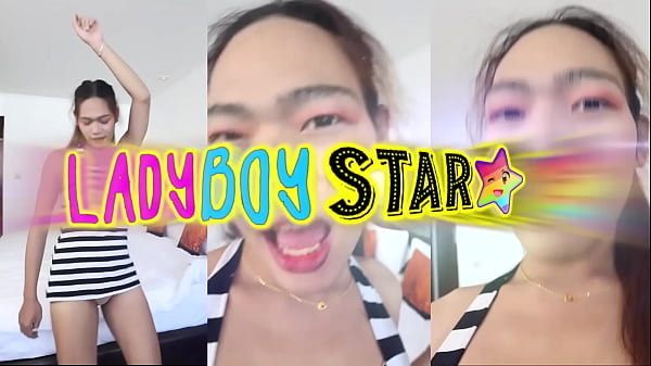 Ladyboystar - Intense POV anal and facial featuring a hot ladyboy